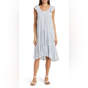 Boho Me Stripe Tiered Cover-Up Dress
